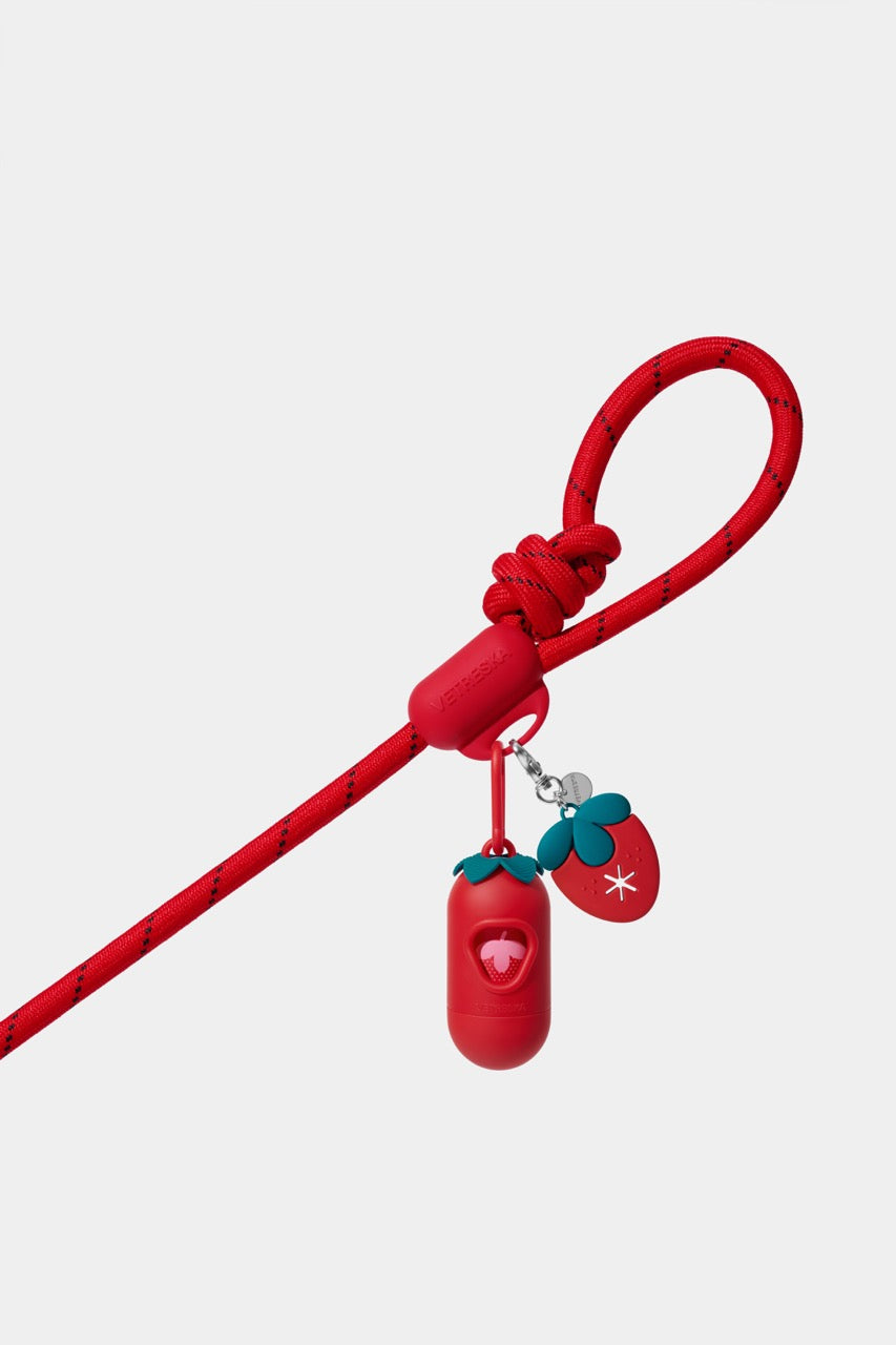 VETRESKA Connect Hands-Free Rope Leash for Pets (Strawberry)