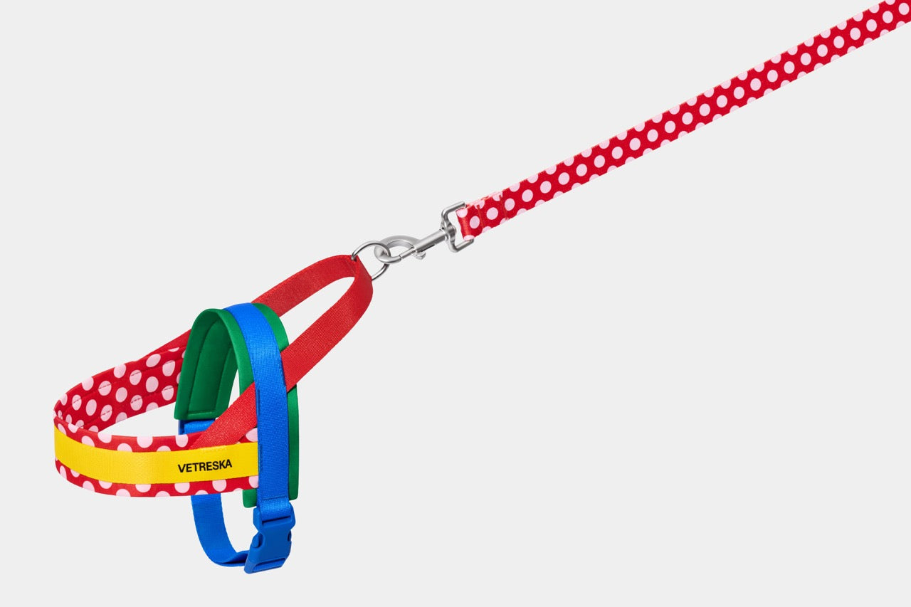 VETRESKA  Chroma Pet Harness & Leash Set-Red