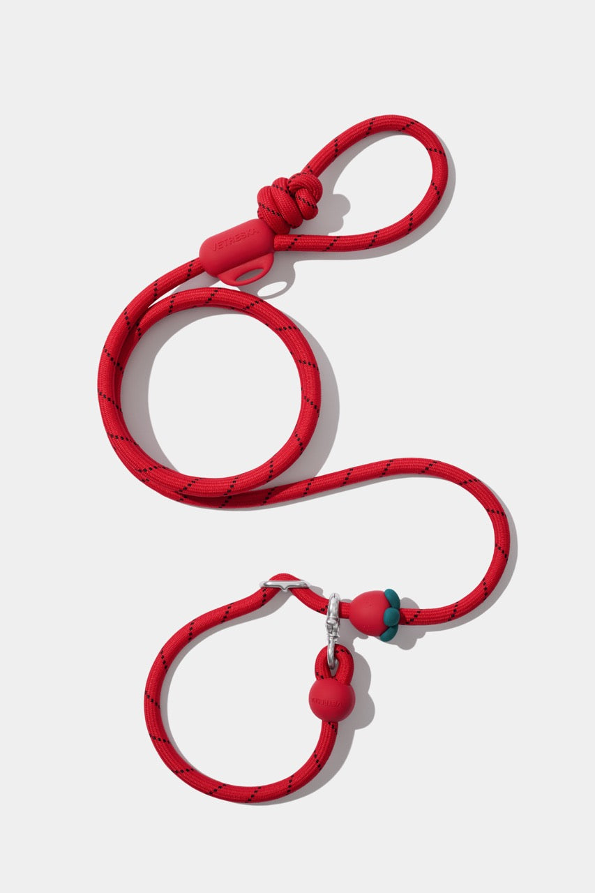 VETRESKA Connect Hands-Free Rope Leash for Pets (Strawberry)
