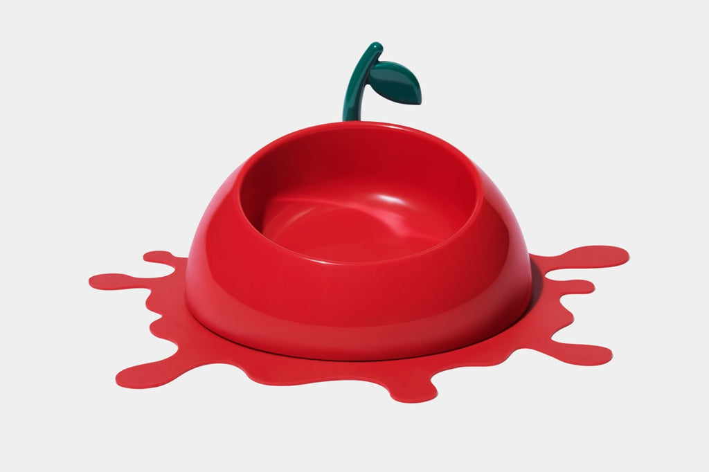 VETRESKA  Juicy Cherry Pet Bowl, Spoon & Mat Set